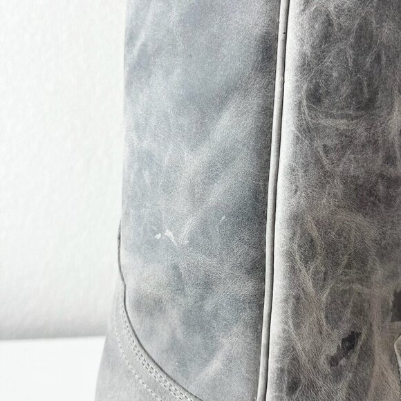 Lane EMMA JANE Womens Cowboy Boots 9.5 Gray Leather Western Cowgirl Mid Calf - Picture 3 of 13